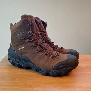 Oboz Men's 11.5M Bridger 8'' Bark Insulated Waterproof Boots 82001